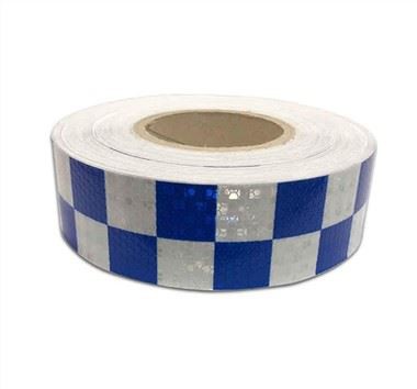 Nastro riflettente bianco blu