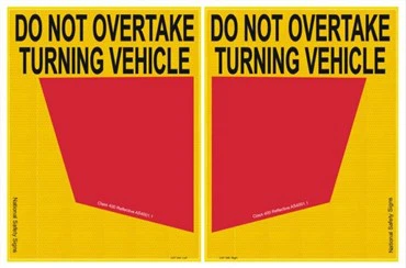 Adesivo marcatore posteriore per camion