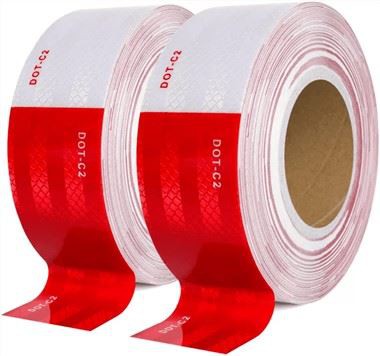 Nastro Riflettente DOT Rosso E Bianco
