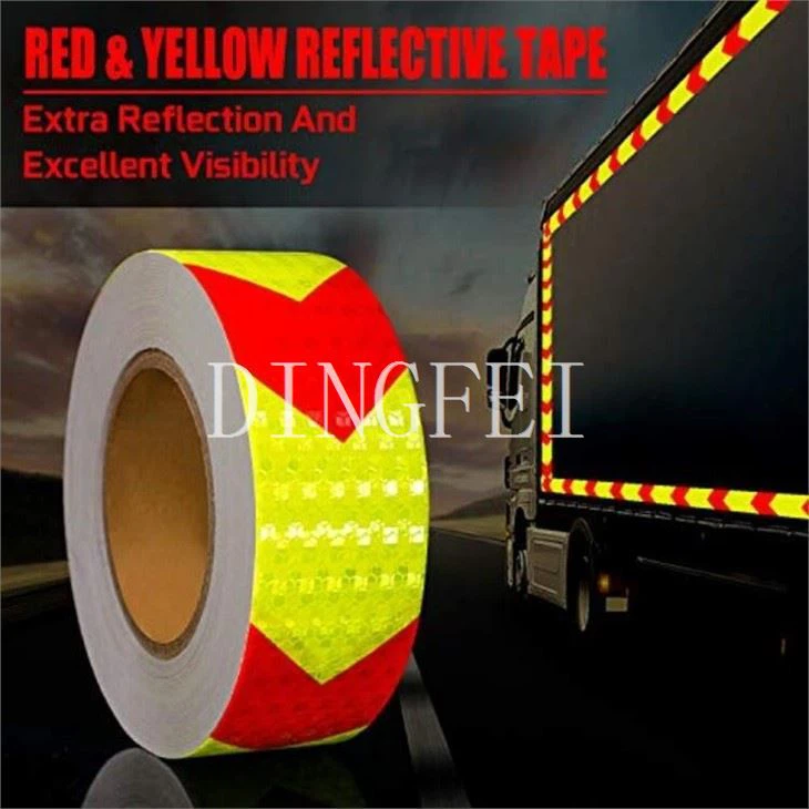 Yellow Red Reflective Tape