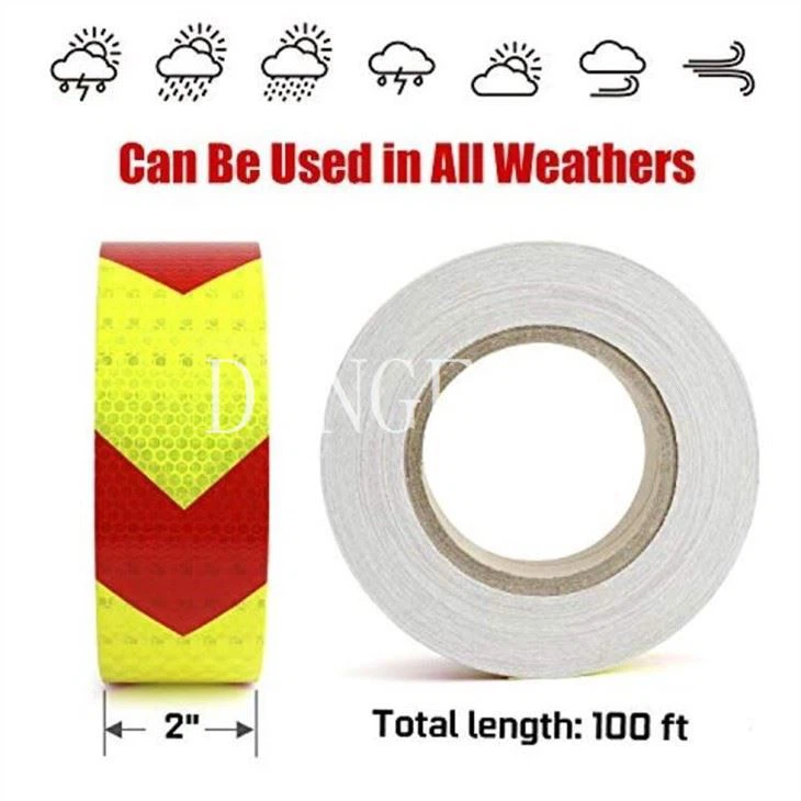 Yellow Red Reflective Tape