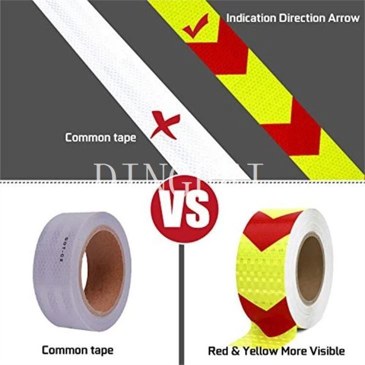 Yellow Red Reflective Tape