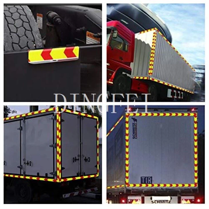 Yellow Red Reflective Tape