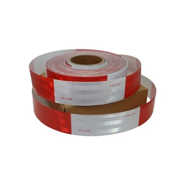 Nastro riflettente per rimorchio per camion bianco rosso