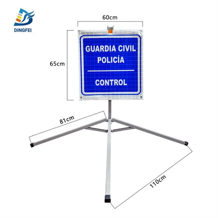 Guardia Civil Policia Control Roll Up Traffic Sign