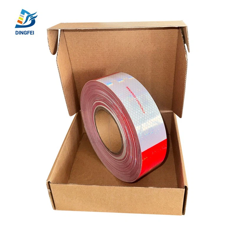 Red White Aprovado Denatran Reflective Conspicuity Tape