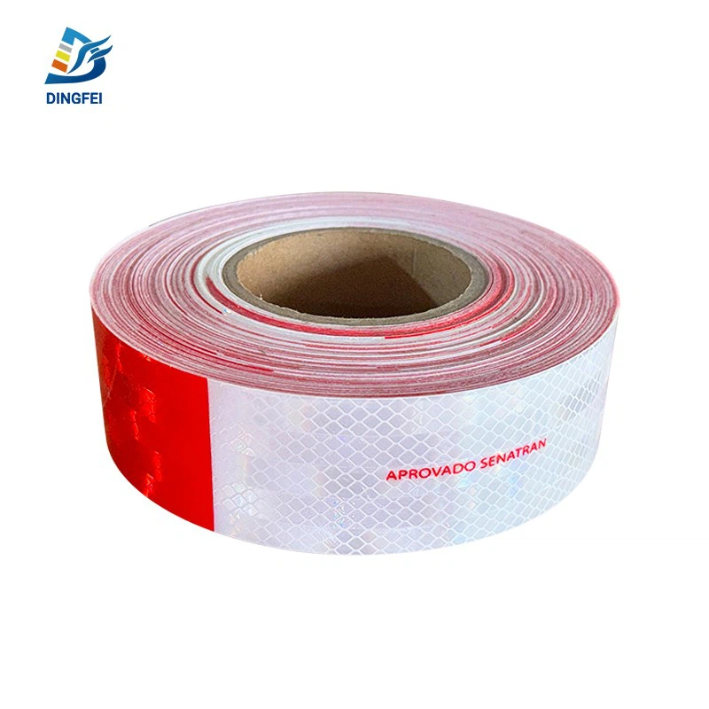 Red White Aprovado Denatran Reflective Conspicuity Tape
